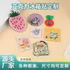 Ímãs de geladeira de acrílico personalizados, totalmente magnéticos, com revestimento de resina, com formato único, para mercadorias criativas e culturais, DIY, desenhos de personagens de desenhos animados, anime e 2D