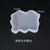 Yu Meiren Molde para Goteo de Pegamento de Cristal DIY Columpio Olas Irregulares Tapete Colgante Posavasos Adornos Espejo Molde de Silicona