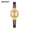 Sanda nuevo 7052 correa compacto mujer cuarzo reloj diamante moda Joker creativo mujeres al por mayor