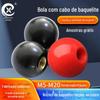 Punho bola máquina-ferramenta volante punho punho espelho polido bola de baquelite redondo punho preto/vermelho 16-50