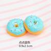 Nuevos accesorios de juego de comida de donut de resina de simulación grande, funda de teléfono de crema DIY, pendientes, llaveros y accesorios