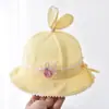 Sombrero de Bebé para el Sol de Verano Sombrero de Pescador para Niños y Niñas Sombrero Solar para Bebé Niñas Primavera y Otoño Sombrero de Cubo con Protección Solar Ajustable