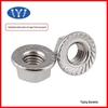 Nanjing padrão europeu de fábrica flange direto anti-flange de porca solta nylon anti-solto porca m8 hexagonal com porca de almofada