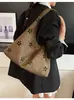Bolso Estilo Universitario Transfronterizo para Mujer Bolso Tote Hueco Casual para Mujer Bolso de Hombro de Gamuza Estilo Extranjero Bolso de Axila para Viajes de Negocio de Mujer