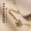 Nuevo colgante de caballo balancín estilo chino para cadena de teléfono, llavero con los colores del mundo, regalo creativo de Año Nuevo para el Año del Caballo