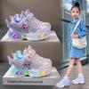 Zapatos Deportivos para Niñas, Zapatos de Malla Transpirables para Niños, Nuevos Modelos de Primavera y Otoño, Zapatos de Princesa para Niñas, Zapatos Ligeros con Suela Suave que se Iluminan, Zapatos tipo Papá