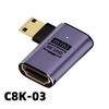 HDTV hembra a C tipo mini macho cabeza recta soporte UHD8K2.1 Adaptador HD HDTV hembra a D tipo macho codo lateral