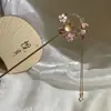 Nuevo Pasador de Borla Estilo Chino para Mujer, Pasador Rojo de Gama Alta Estilo Antiguo, Tocado de Pasador con Borla Floral para Hanfu