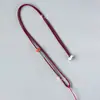 Fabricantes fornecem corda de pingente simples para homens e mulheres, corda trançada à mão, joias personalizáveis, cordão com pingente de jade