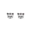 Tendencia Nacional Año Animal Aretes de Tigrito Otoño Temprano Año Nuevo Buena Suerte Zodíaco Año del Tigre Estilo Retro Plata Tailandesa Aretes Cabeza de Tigre