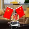 Decoración de escritorio de oficina Bandera Nacional Bandera de fiesta Decoración portaplumas Bandera roja pequeña de cinco estrellas Bandera de mesa Enviar a estudiantes a la escuela Inspirador