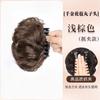 Moño postizo para mujer con pinza de garra, moño de corona alta, herramienta para peinar el cabello sin esfuerzo, moño de cabello sintético, postizo realista