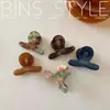 Novo da Coreia do Sul Ins Fofo Multicor tamanho pequeno Presilha Mini Lateral Cruzada Franja Princesa 2023 Acessórios de Cabelo