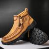 Otoño/Invierno 2025 Nuevos Productos Transfronterizos Talla Grande Botas Martin Cosidas a Mano Casuales Acolchadas de Algodón de Caña Media Comercio Exterior Zapatos de Hombre al por Mayor