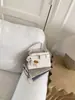 Primavera 2026 Nuevo Bolso de Mano con Patrón de Cocodrilo Bolso Kelly Estilo Coreano Nicho Casual Hombro Cruzado Bolso Cuadrado Pequeño para Mujer Transfronterizo