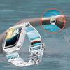Adecuado para Correa de Apple Watch Series 12, Correa de Apple Glacier para Reloj 46 mm Correa de Reloj Transparente Anticaídas de Una Pieza