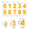 Adesivos Digitais Coloridos Refletivos para Caixas de Correio, Guarda-Roupas, Garagens, Números Digitais Refletivos, Letras Fluorescentes, Metabo Não Secante