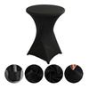 Atacado Transfronteiriço Hotel Casamento Banquete Mesa de Coquetel Quatro Cantos Cor Sólida Mesa de Bar Capa de Mesa Elástica Resistente ao Desgaste e à Poeira