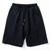 Pantalones Cortos Deportivos Nuevos de Verano para Hombre, Suaves, Transpirables, Color Sólido, Versátiles de Largo Medio, Pantalones de Cinco Cuartos Holgados, Caídos y Rectos para Hombre