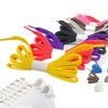 Venta Directa Cordones Planos Huecos, Cordones Planos de Poliéster Multicolor, Cordones Coloridos Versátiles para Tenis y Zapatos Slip-On