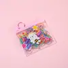 Bolsa con cierre hermético de dibujos animados coreanos Banda de goma para el pelo de niños Goma de pelo desechable Pequeña goma de pelo Accesorios para el pelo de niñas Cuerda para el pelo