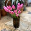 Flores artificiales con Yang flores artificiales de alta gama tulipán flores falsas arreglo floral sala de estar decoración de escritorio foto