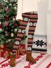 Leggings de venta caliente transfronterizos, de moda europea y americana, de cintura alta, con estampado navideño, otoño e invierno, nuevos, ajustados, que realzan las caderas, elásticos, de corte tobillero