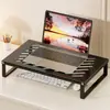 Soporte para laptop, soporte multifuncional para monitor de escritorio, organizador de teclado para escritorio, soporte de exhibición para escritorio de oficina