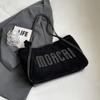 2025 Nova Bolsa de Ombro Retrô com Carta Moda Casual Bolsa Casual Feminina Grande Capacidade Bolsa Tote para o Trabalho Feminina
