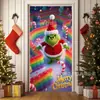 Temu Tela de Fondo Temática Navideña Más Vendida Cortina de Puerta Festiva de Venta Caliente Transfronteriza Tela Colgante Decoración del Hogar Tela de Escena