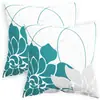 Fronha Geométrica Retrô Amazon Estilo Americano Tecido para Casa Capa de Almofada Decorativa Capa de Almofada Cruzada para Pátio Jardim