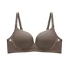 En stock camisola sexy sin costuras ropa interior de encaje para mujer sujetador antigravedad con soporte lateral y realce copa fija sujetador cómodo