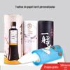 Papel de Lenço Automotivo Publicitário Feito Sob Medida em Embalagem Tubo, Guardanapos Personalizados para Catering, Papel de Lenço Cilíndrico Comercial em um Recipiente Portátil