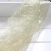 Tecido de seda dourada e prateada, teia de aranha, renda oca, teia desarrumada, cor pura, feito à mão, faça você mesmo/malha de fio de ouro de nylon
