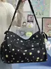 Bolso cruzado de mujer de alta calidad transfronterizo, estilo nuevo, Bolso de hombro colorido con estrellas, estilo universitario, Bolso de tela ligero de gran capacidad para estudiantes