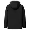 Chaqueta de plumón para hombre 2026 Invierno, Con capucha, Forro desmontable, Multifuncional para hombres de mediana edad de negocios, Abrigo cálido casual para exteriores