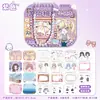 Pulseira de Câmera Fotográfica de Irmãs Fofas Adesivo de Menina de Desenho Animado Vestir DIY Diário Livro de Adesivos de Jogo