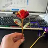 Presente de Dia dos Namorados Cor Dourada 24k Rosa Atividade de Empurrar Pequeno Presente Atacado Flor de Simulação Presente de Dia das Mães