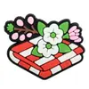 Nueva Serie de Picnic de Primavera Hebilla de Zapato Zuecos Zapato Flor Cruzada Comercio Electrónico Transfronterizo Caucho Suave de PVC Accesorios Decorativos Desmontables