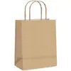 Sacola de presente em kraft com PP 16X12X8cm