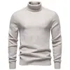 Suéter Grosso Quente para Homens, Gola Alta Slim Fit Tricô Masculino, Comércio Transfronteiriço Outono/Inverno 2026