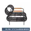 Silla Sofá Trenzada con Cuerda para Exteriores, Invernadero, Jardín, Bienes Raíces al Aire Libre, Juego de Tres Piezas de Silla Trenzada con Cuerda, Muebles Combinables, Arte de Ratán