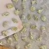Decorações de Unhas Temáticas Faraó Cleópatra Suprimento Transfronteiriço 8 Tipos de Acessórios Metálicos com Diamantes de Liga Adequados para Esmalte em Gel