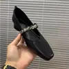 Nuevos zapatos Mary Jane para mujer con punta cuadrada, tacón grueso, corte bajo, elegantes zapatos de tacón bajo con suela blanda