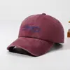 Boné de Baseball Pequeno de Algodão Bordado com Letra Novo Estilo Desgastado Aba Chapéu Lavado Personalidade Transfronteiriço Bordado 1993 Outdoor ST