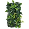 Planta Verde Simulada Cabezal de Puerta Decoración Interior Fondo Césped de Plástico Flores Falsas