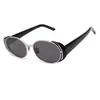 Colección de Gafas de Sol de Metal, Nuevo Estilo de Alta Gama para Mujer, Moda Personalizada Fotografía Callejera, Gafas de Sol Lisas Ojo de Gato Anti-UV para Hombre