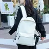 Mochila de Color Puro Tendencia Callejera Estilo Coreano Bolsa de Cosméticos de Viaje Portátil que Reduce la Carga Mochila de Ocio al Aire Libre Estilo Pareja