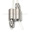 Abrazadera de cable de acero ajustable de doble cabeza inversa, regulador bidireccional para cable de acero, accesorios de cuerda para colgar lámpara de panel de iluminación