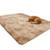 Alfombra de Área Tie-Dye Color Caqui Múltiples Opciones de Tamaño Alfombra Decorativa Elegante para Interiores del Hogar